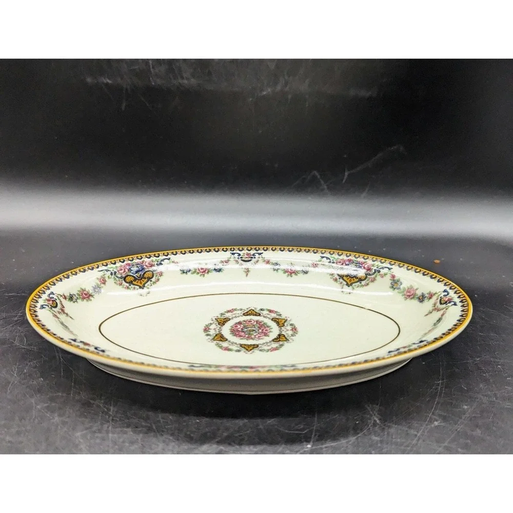 Vintage Oval Relish Dish Platter Theodore Haviland Limoges France Dora 8.75
